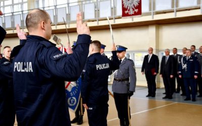 Podlaskie. Nowi policjanci złożyli ślubowanie [FOTO]