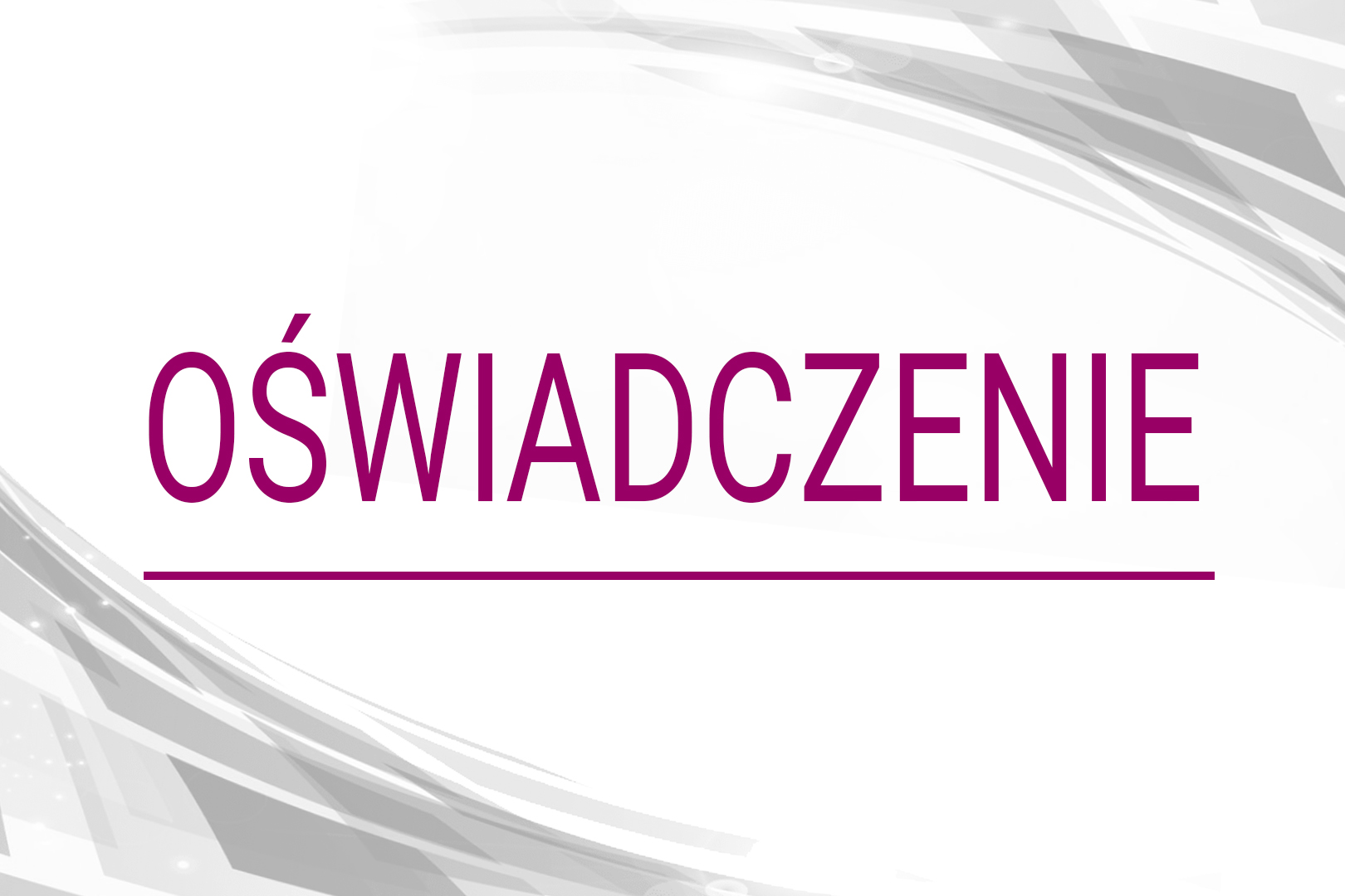 Oswiadczenie