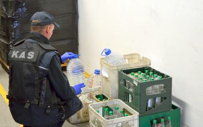 KAS: Przekazaliśmy ponad 264 litry alkoholu do sanepidu