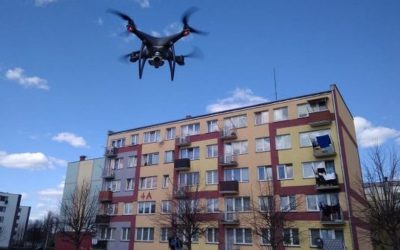 Koronawirus: Ulice Ostrołęki patroluje policyjny dron