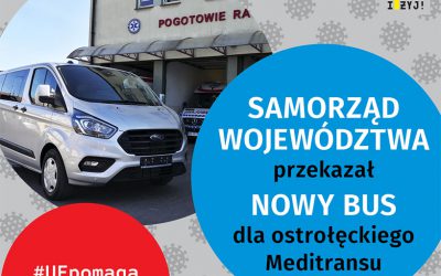 Mazowsze. Do stacji pogotowia trafiły pierwsze busy do przewożenia zakażonych COVID-19