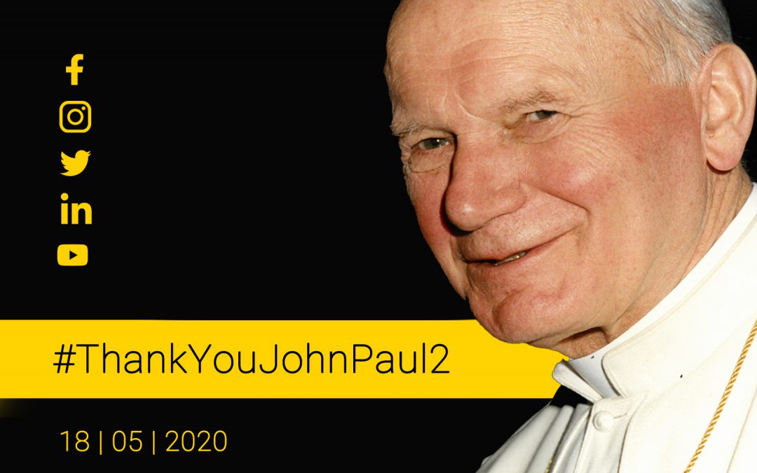 Włącz się w inicjatywę #ThankYouJohnPaul2 i podziękuj św. Janowi Pawłowi II
