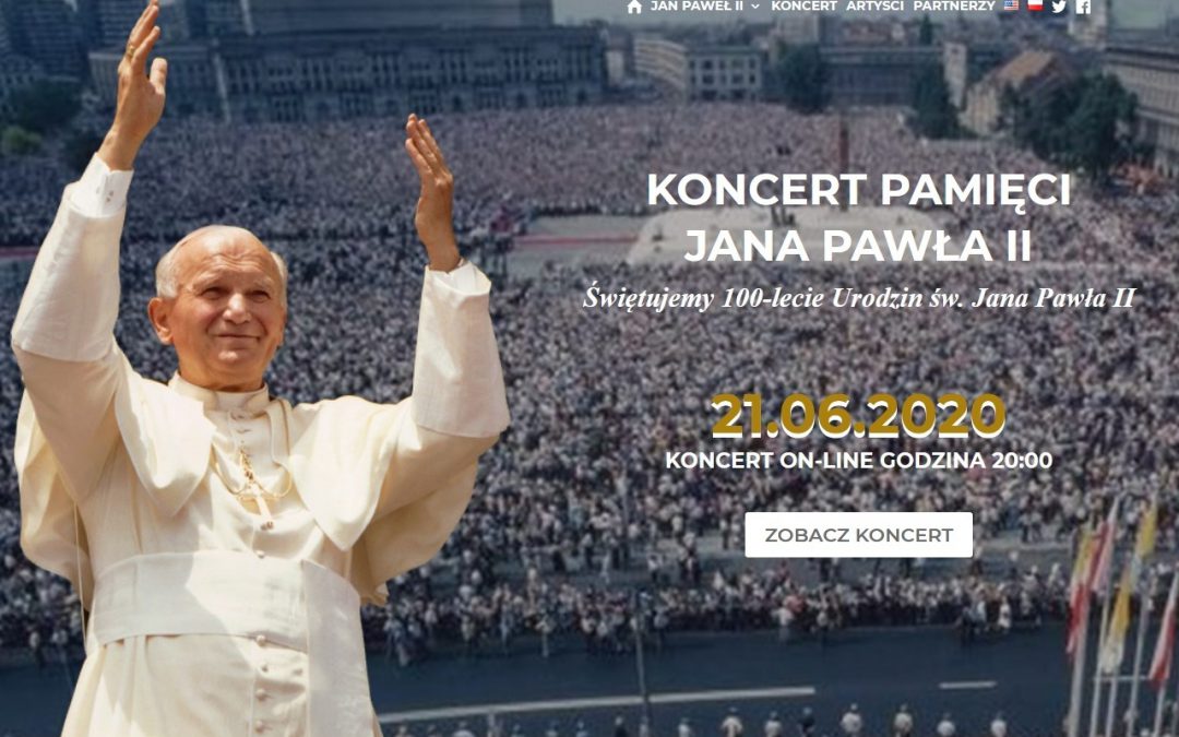 40 artystów z całego świata w koncercie online w hołdzie Janowi Pawłowi II