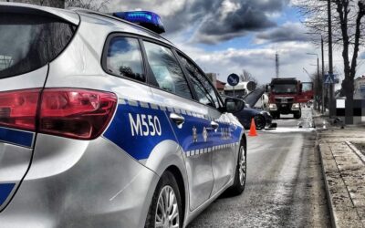 Grajewo: Zderzenie na skrzyżowaniu. Droga była zablokowana