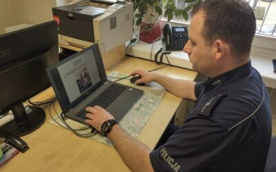 Zambrów: Policjant przestrzegał przed cyberprzemocą