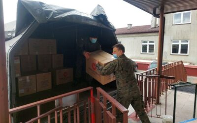 Mazowsze. Terytorialsi zaopatrują szpitale w środki ochrony
