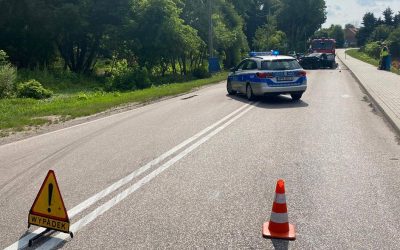Zambrów: Wypadek na Łomżyńskiej. Są utrudnienia