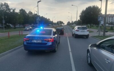 Łomża: Potrącenie na Zawadzkiej