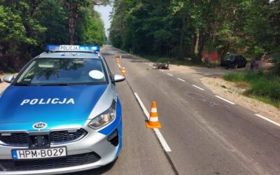 Gmina Nowogród: Zderzenie motocyklisty z osobówką