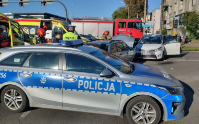 Łomża: Zderzenie na skrzyżowaniu Legionów i Mickiewicza