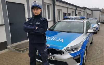 Region: Wypadek rolniczy. Policja pomogła w eskorcie rannego do szpitala