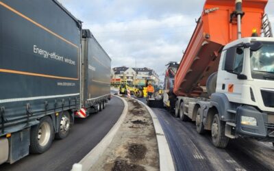 Zambrów: Utrudnienia na DK63. Trwa wymiana nawierzchni