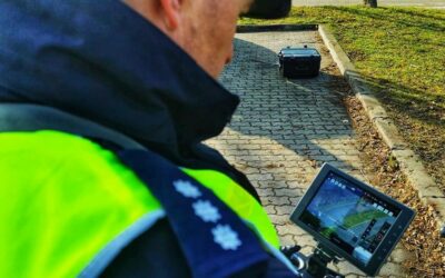Łomża: Dron patrolował ulice miasta