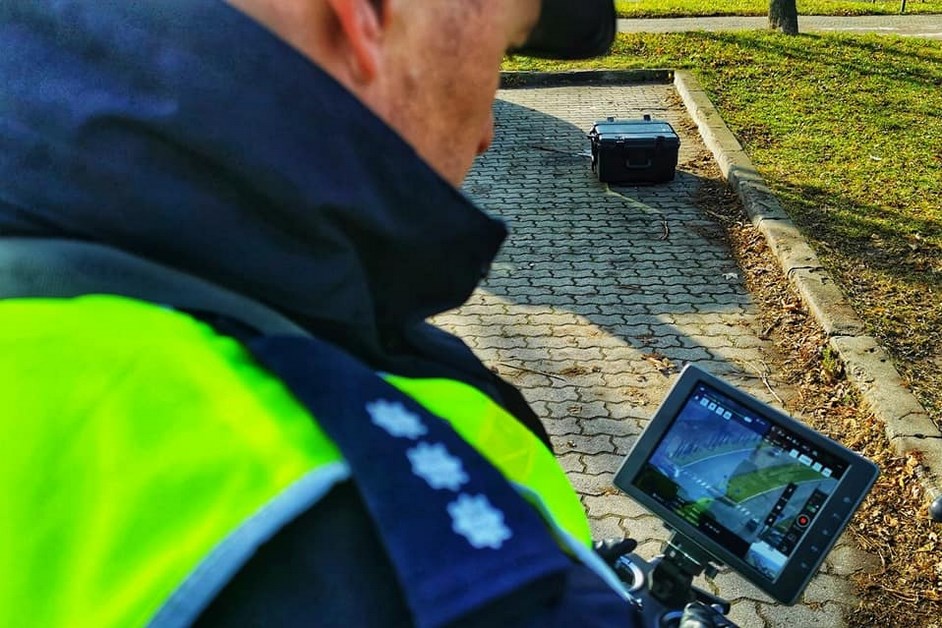 Łomża: Dron patrolował ulice miasta