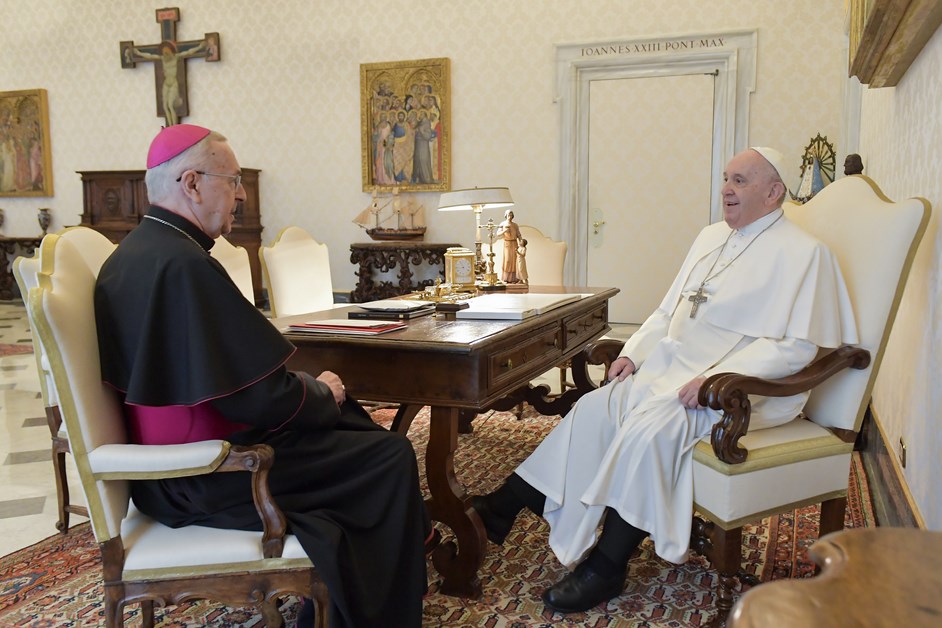 Wiara: Papież przyjął abpa Stanisława Gądeckiego na prywatnej audiencji
