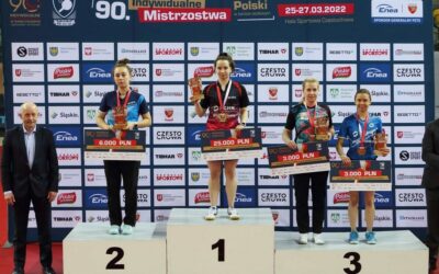 Tenis stołowy: Zawodniczka AZS PWSIP na podium Mistrzostwa Polski