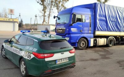 Podlaskie: Pijany kierowca tira zatrzymany przez funkcjonariuszy KAS