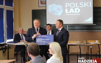 Gmina Łomża: Samorząd odebrał czek z Polskiego Ładu