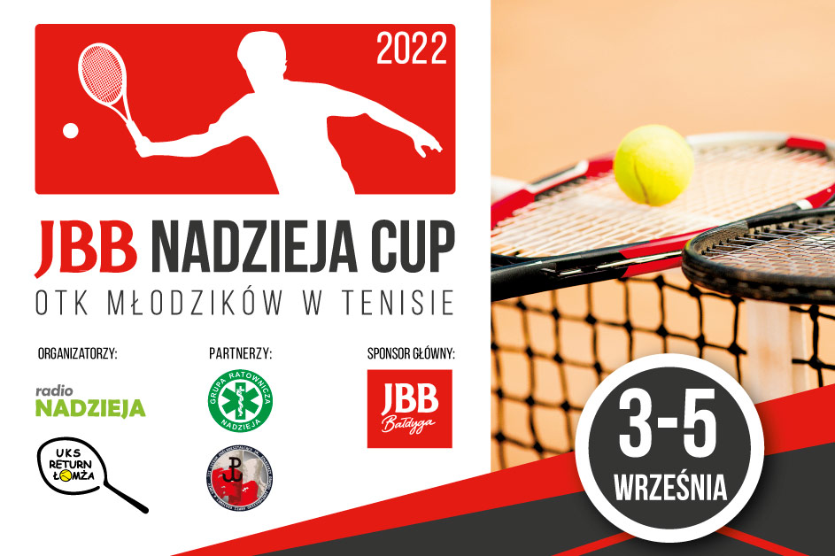 Łomża: 3-dniowy turniej tenisowy JBB Nadzieja Cup 2022 przed nami