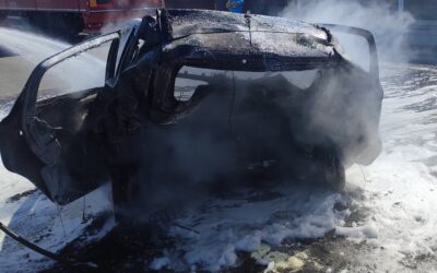 Mazowsze: Tragedia na S8. Spłonął samochód osobowy [VIDEO]