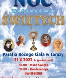 Wiara: Noc Wszystkich Świętych w parafii p.w. Bożego Ciała w Łomży