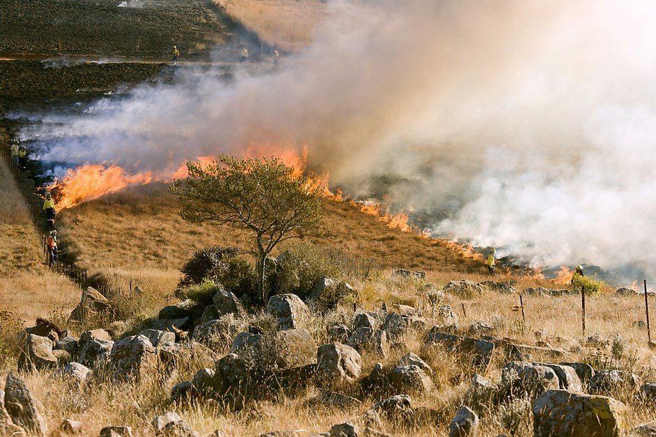 Region: Pożary związane z wypalaniem traw