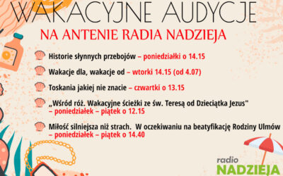 RN: Propozycje wakacyjne na antenie Radia Nadzieja