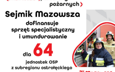 Mazowsze: Dofinansowanie dla jednostek OSP z budżetu Mazowsza