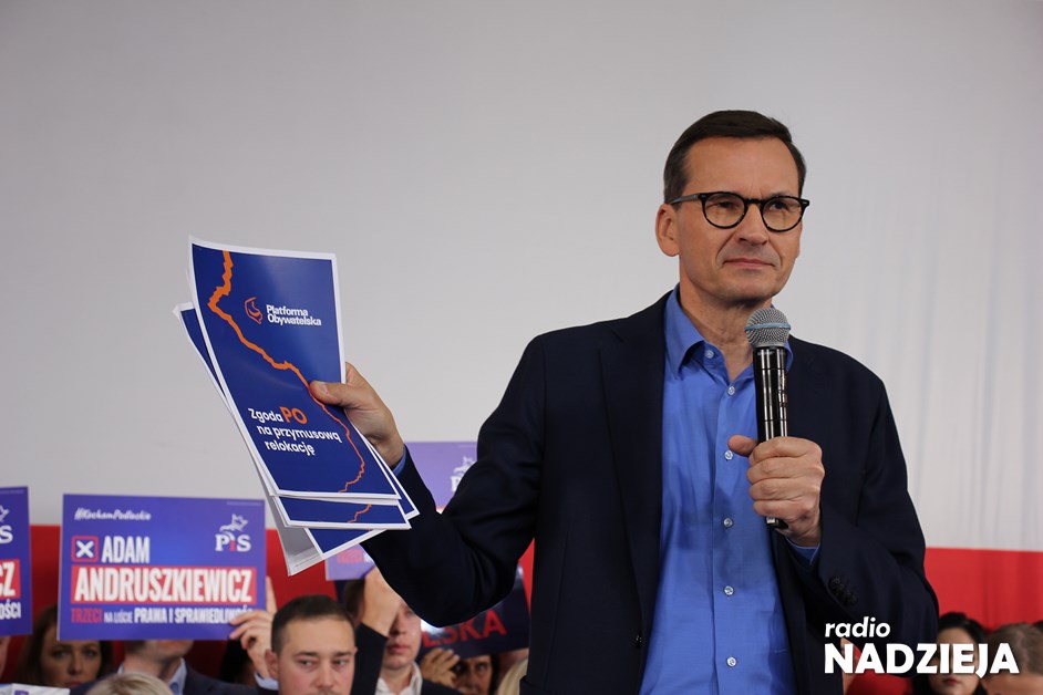2023-10-05 Wizyta premiera Mateusza Morawieckiego w Łomży (8)