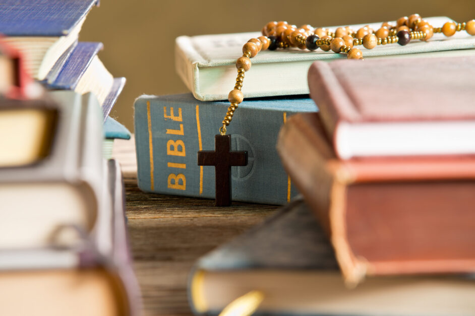 Bible In The Bookshelf