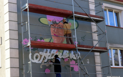 Łomża: Powstaje mural z Hanką Bielicką