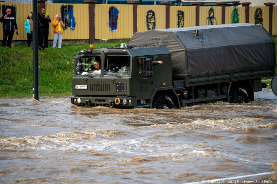 działania przeciwpowodziowe fot. Komenda Główna Państwowej Straży Pożarnej