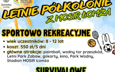 Łomża: Zapisy na letnie półkolonie z MOSiR