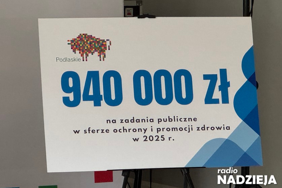 Podlaskie: Ponad 900 tysięcy złotych dla organizacji pozarządowych na ochronę zdrowia