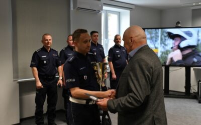 Łomża: Sukces łomżyńskiego policjanta. Drugie miejsce w województwie