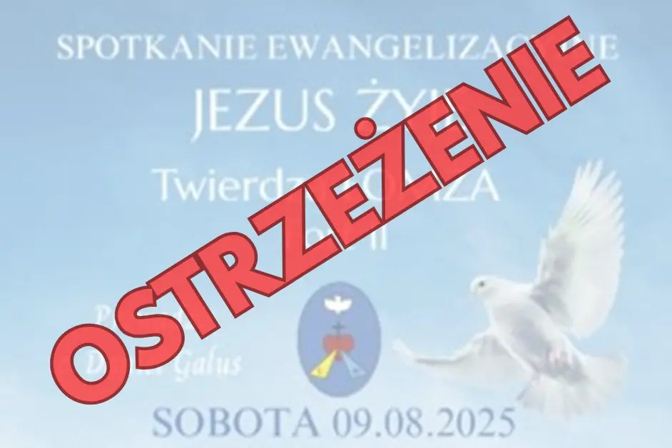 Ostrzeżenie ksiądz Galus