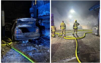 Region: Nocny pożar warsztatu samochodowego w Łysych