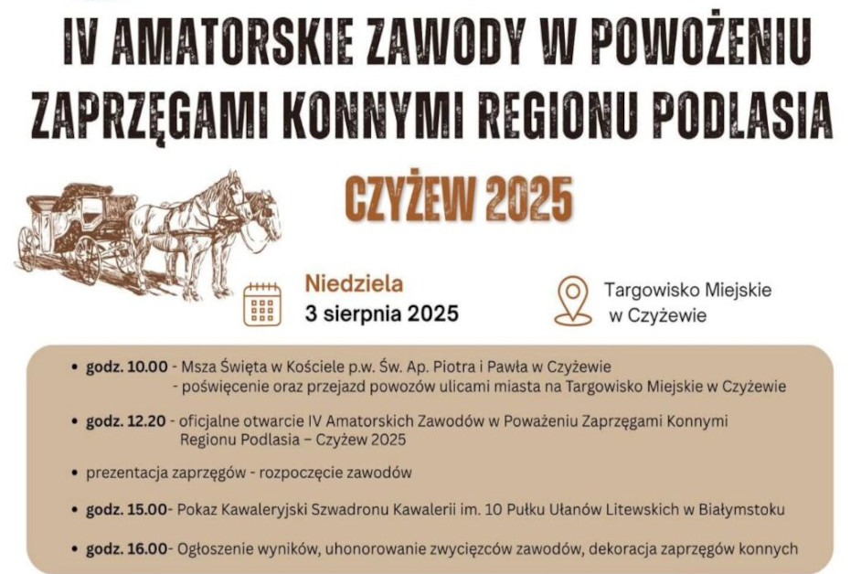 plakat zaprzęgi Czyżew foto
