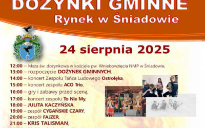 Gmina Śniadowo: Zaproszenie na Dożynki Gminne w Śniadowie