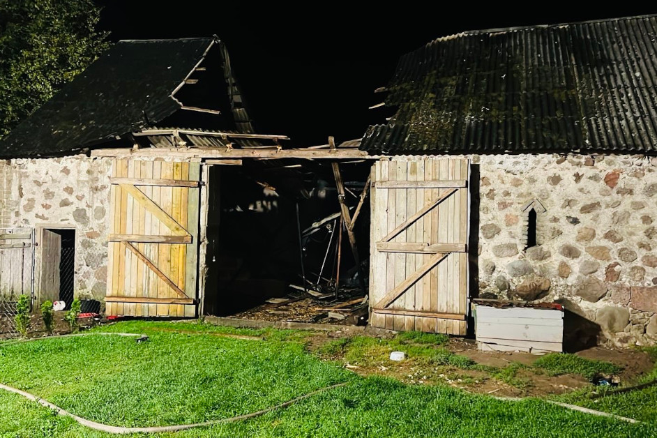 PSP ŁOMŻA (1) pożar