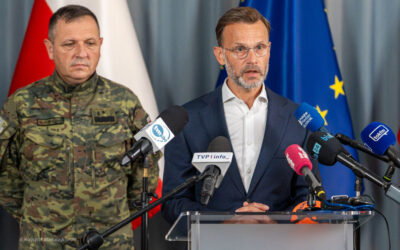 Podlaskie: Konferencja prasowa wojewody. „Żaden obiekt nie spadł na terytorium województwa”