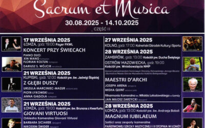 Kolno: Koncert „Sacrum et Musica” gratką dla melomanów. Wystąpi Łomżyńska Filharmonia