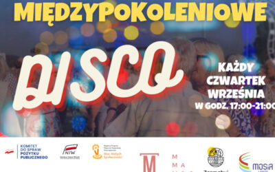 MOSiR: Wrzesień w rytmie tańca! Międzypokoleniowe DISCO pod gołym niebem