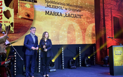 Mlekpol: Nagroda „Marka 30-lecia” dla SM Mlekpol podczas Gali Złotej 100 Polskiego Rolnictwa