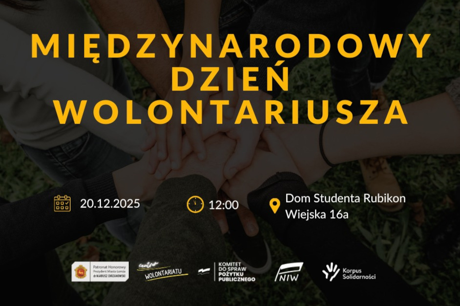 Łomża: Zaproszenie na Dzień Wolontariusza