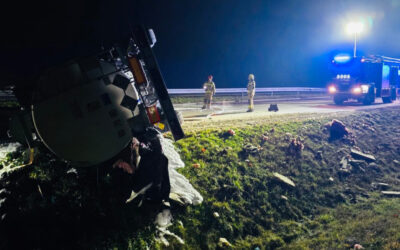 Region: Wypadek cysterny zablokował ruch na drodze S61