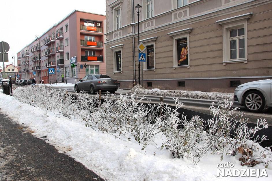zima, łomża, śnieg