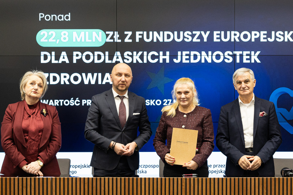 Podlaskie: 23 mln złotych z Funduszy Europejskich dla placówek medycznych