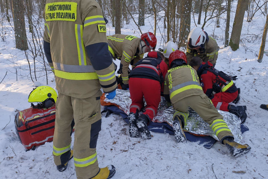 Region: Groźny wypadek na sankach. Strażacy przypominają o bezpieczeństwie