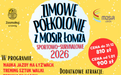Łomża: MOSiR ma propozycję na czas ferii. Zimowe półkolonie ruszą już 19 stycznia